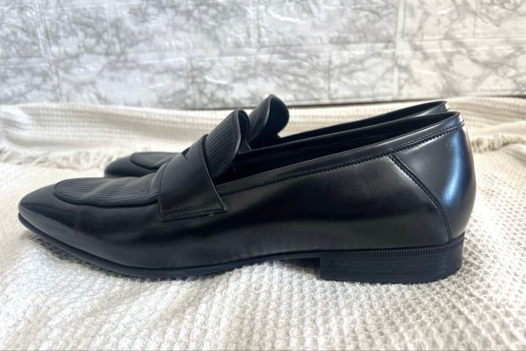 ランバン　LANVIN ブラック　ローファー　ビジネスシューズ　メンズ　革靴