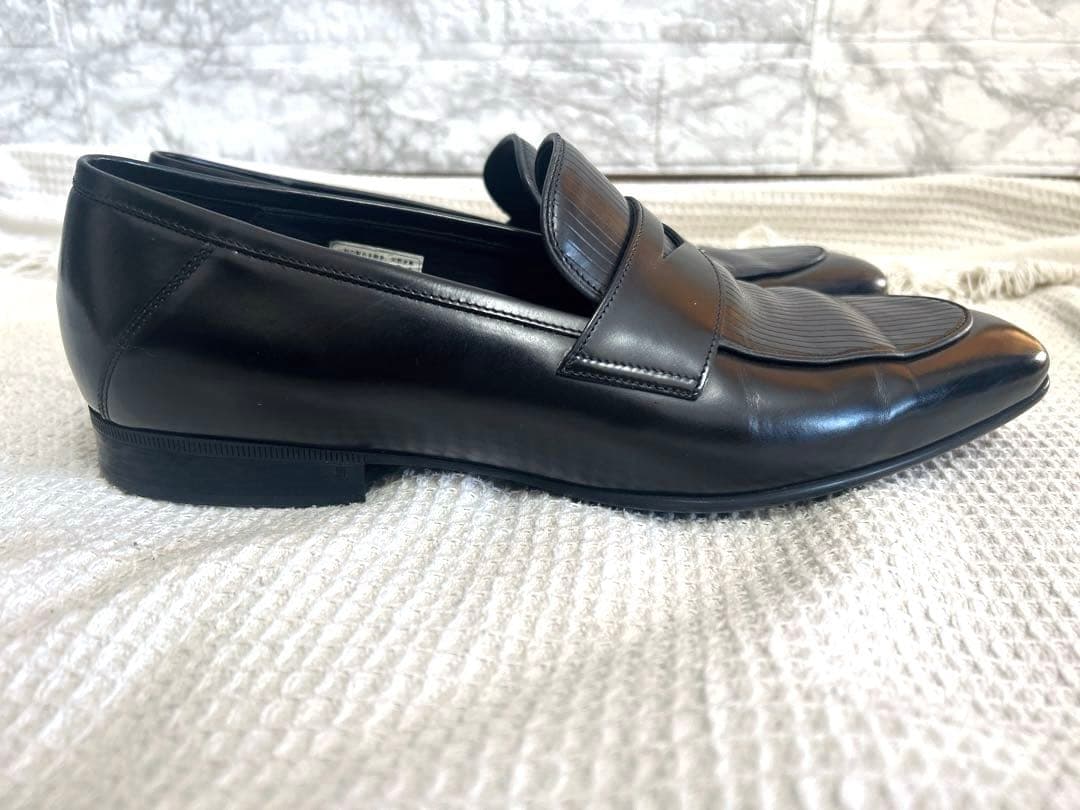 ランバン　LANVIN ブラック　ローファー　ビジネスシューズ　メンズ　革靴