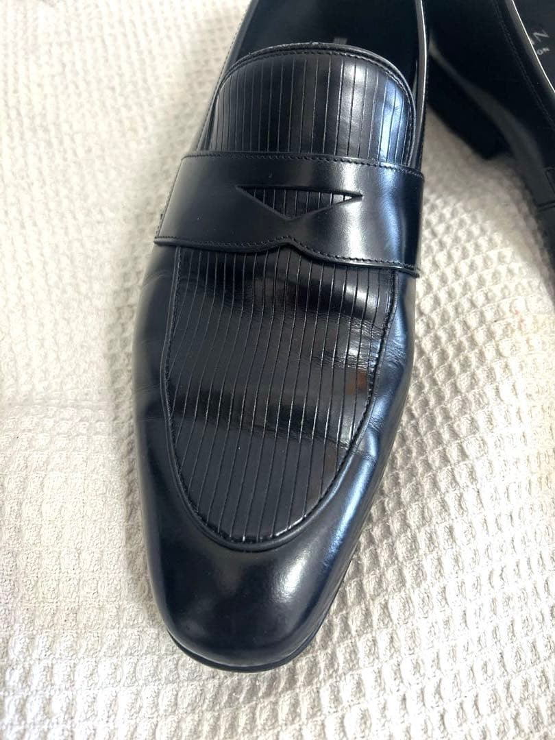 ランバン　LANVIN ブラック　ローファー　ビジネスシューズ　メンズ　革靴