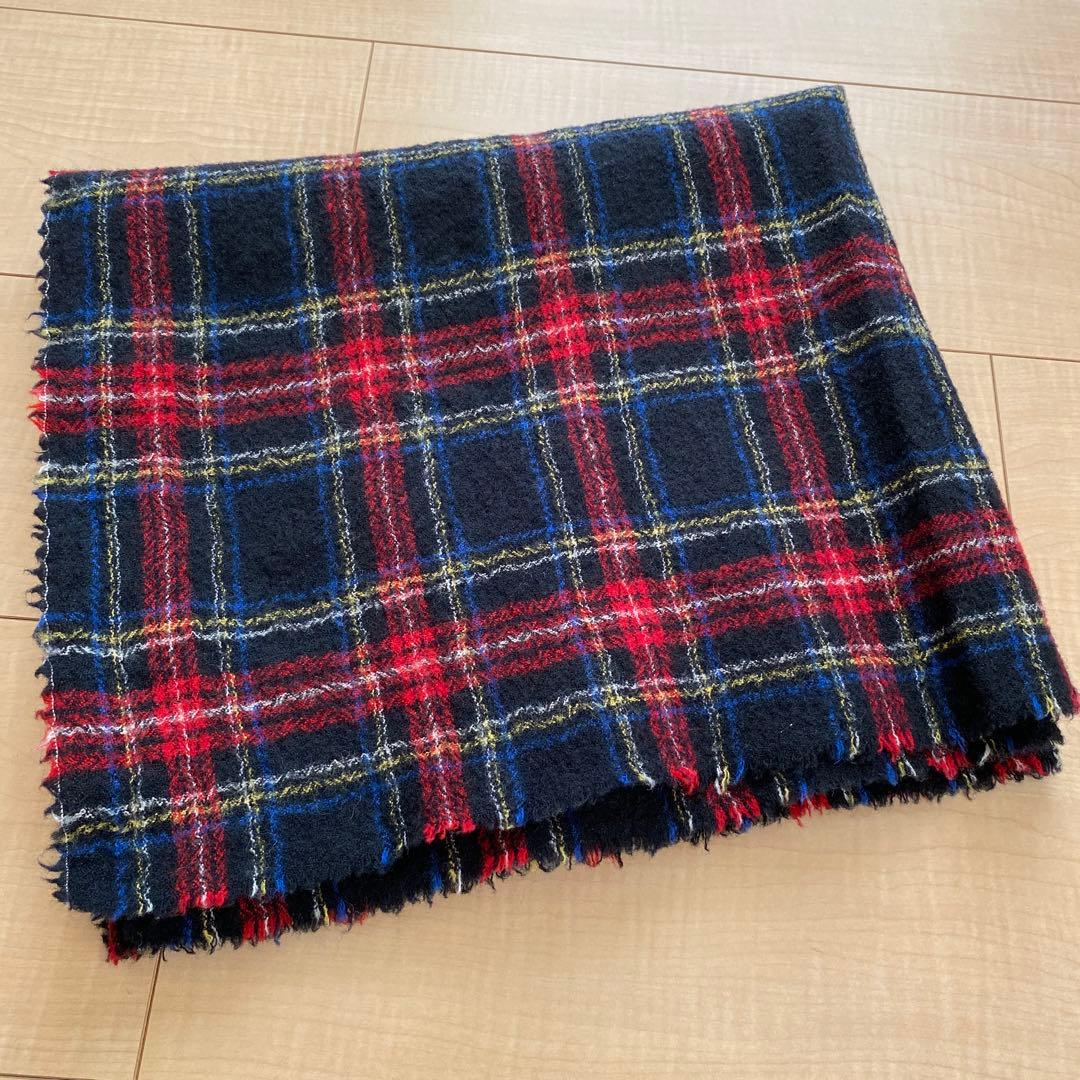 R&D.M.Co- オールドマンズテーラー　ウールタータンチェックマフラー