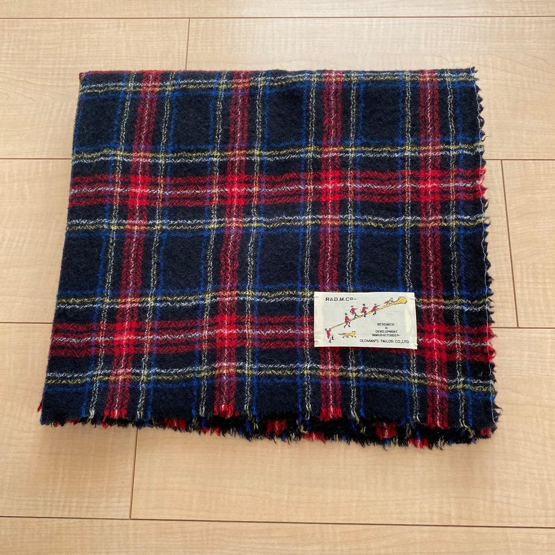R&D.M.Co- オールドマンズテーラー　ウールタータンチェックマフラー