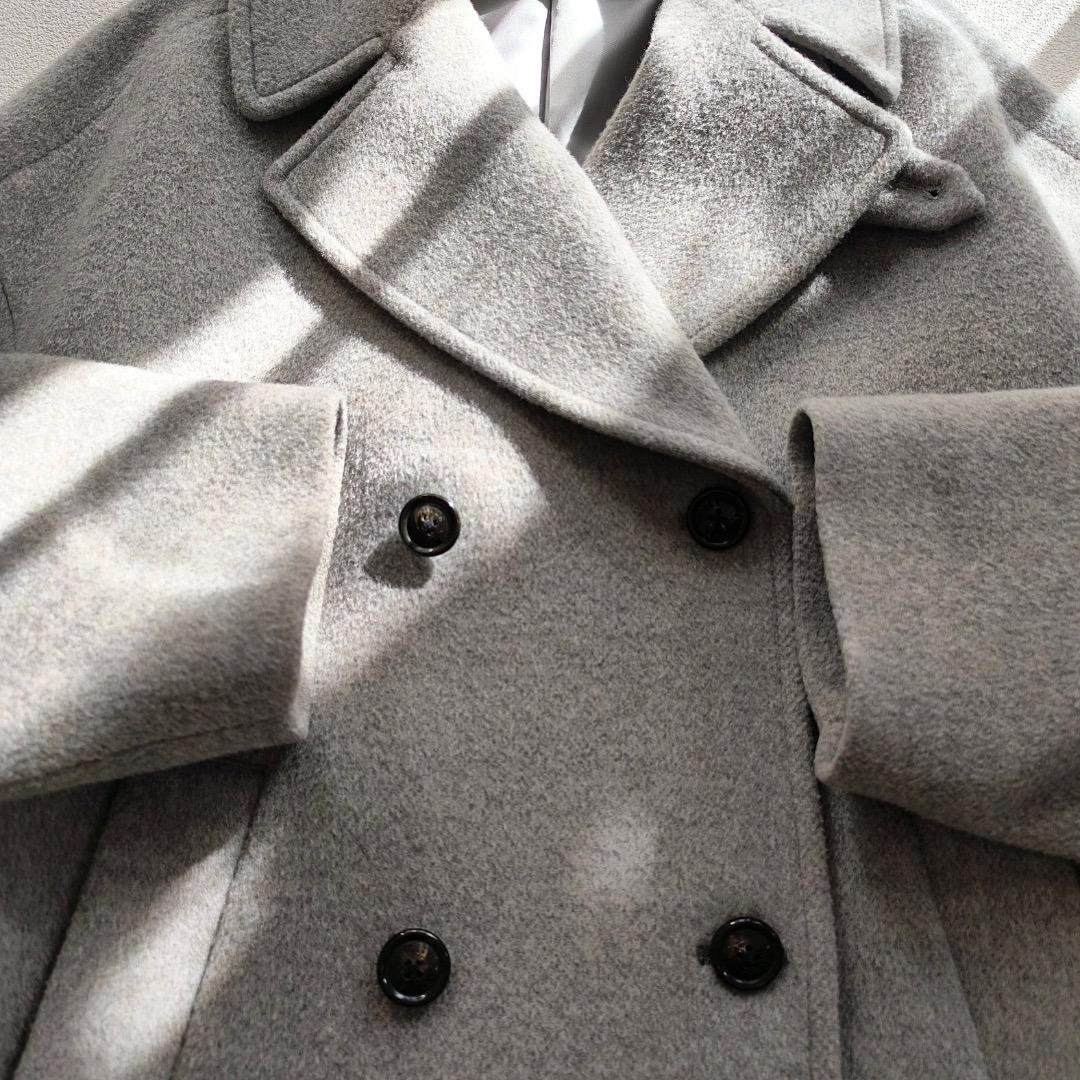 美品 ティッカ TICCA ウール ピーコート コート 2023 AW グレー