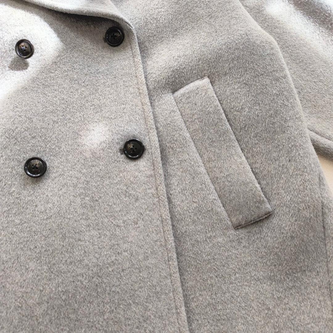 美品 ティッカ TICCA ウール ピーコート コート 2023 AW グレー