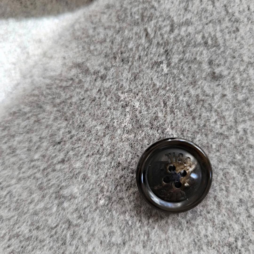 美品 ティッカ TICCA ウール ピーコート コート 2023 AW グレー