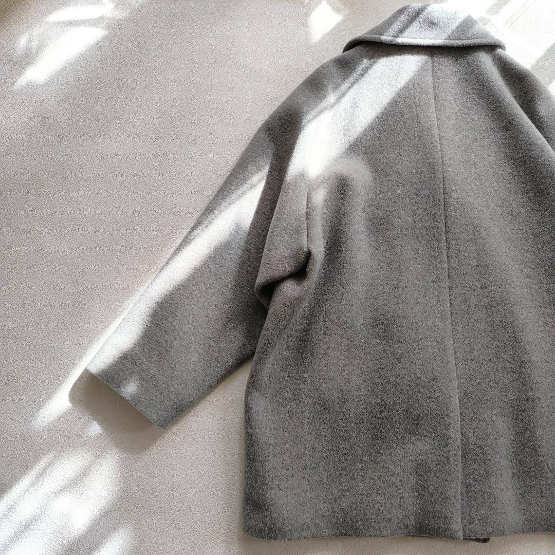 美品 ティッカ TICCA ウール ピーコート コート 2023 AW グレー