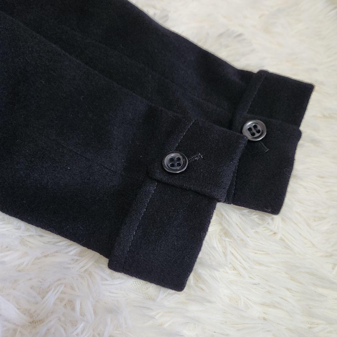 【美品】ポールスミス 2WAY 大きめ XL ウールコート 花柄 ブラック