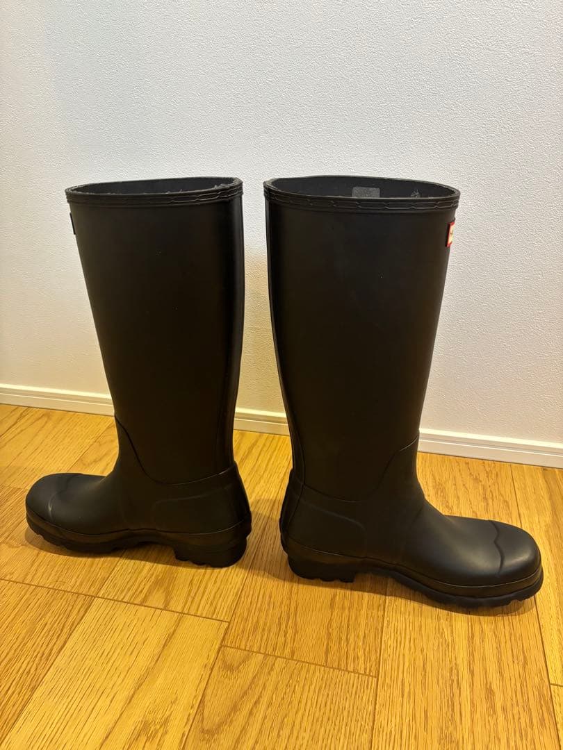【木本】HUNTER ブラック 長靴 バックル付き
