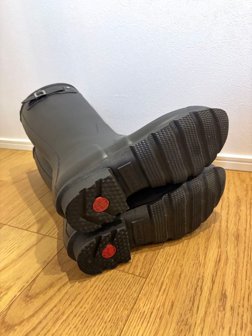 【木本】HUNTER ブラック 長靴 バックル付き