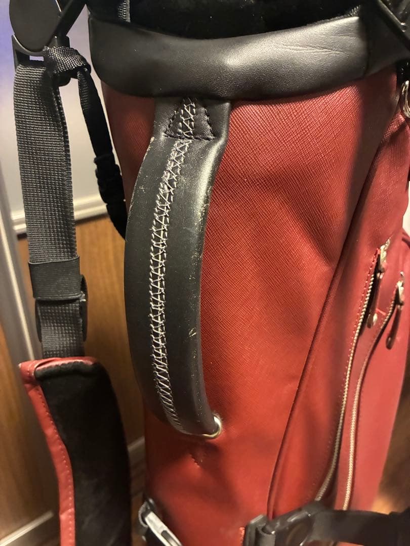 【中古美品】VESSEL 7.5型 スタンド式キャディバッグ ダブルストラップ