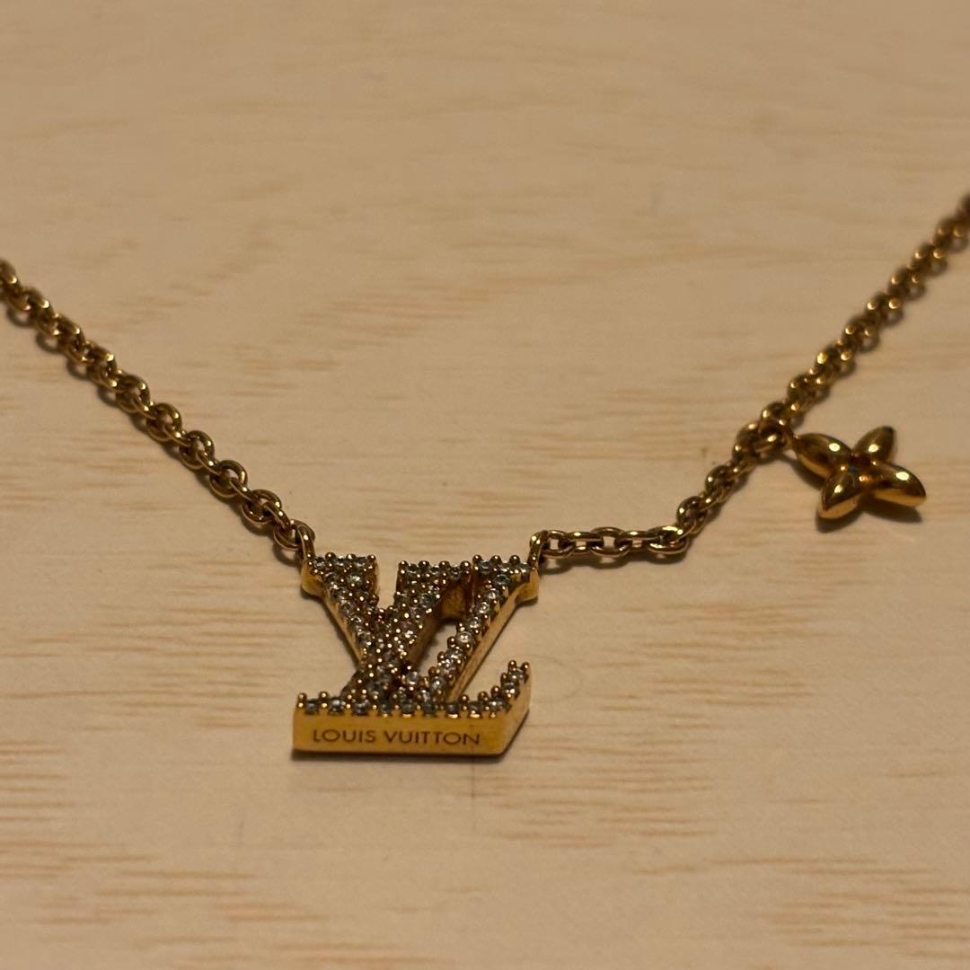 ルイヴィトン ネックレス LV アイコニック ゴールド