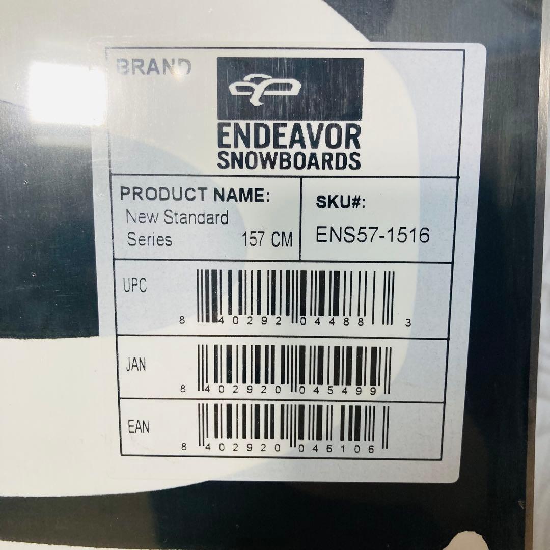 未使用 ENDEAVOR the new standard スノーボード 157