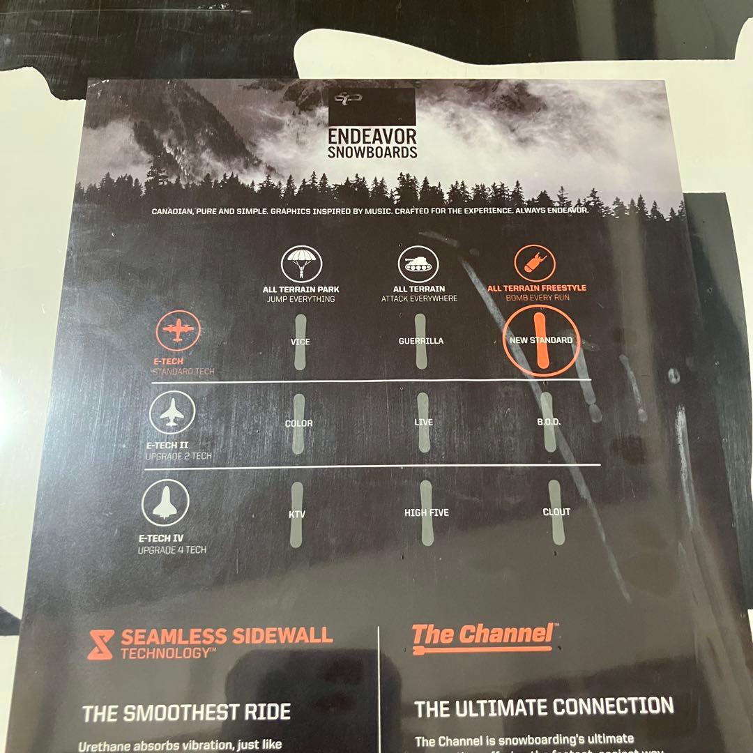 未使用 ENDEAVOR the new standard スノーボード 157