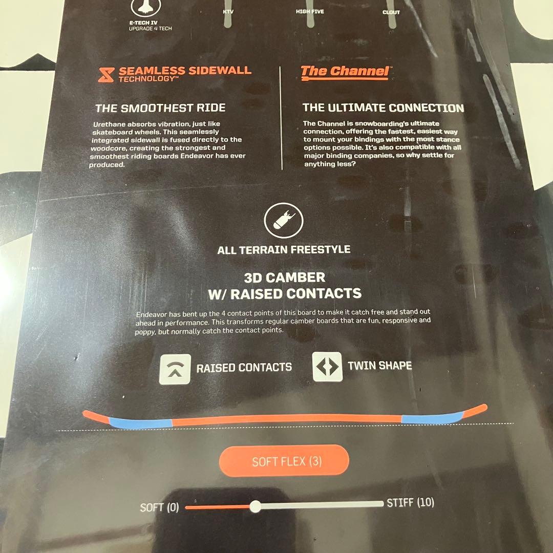 未使用 ENDEAVOR the new standard スノーボード 157