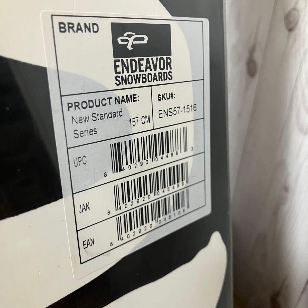 未使用 ENDEAVOR the new standard スノーボード 157