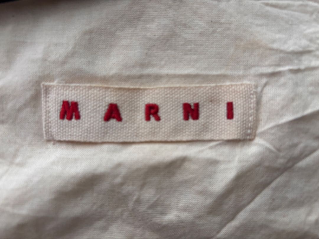 MARNI ブラック かごバッグ　スモール