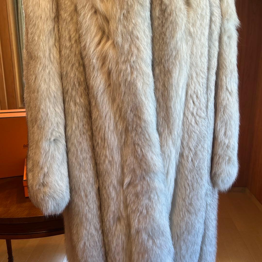 稀少◆HERMES エルメス　ミンクロングコート　毛皮　ヴィンテージ