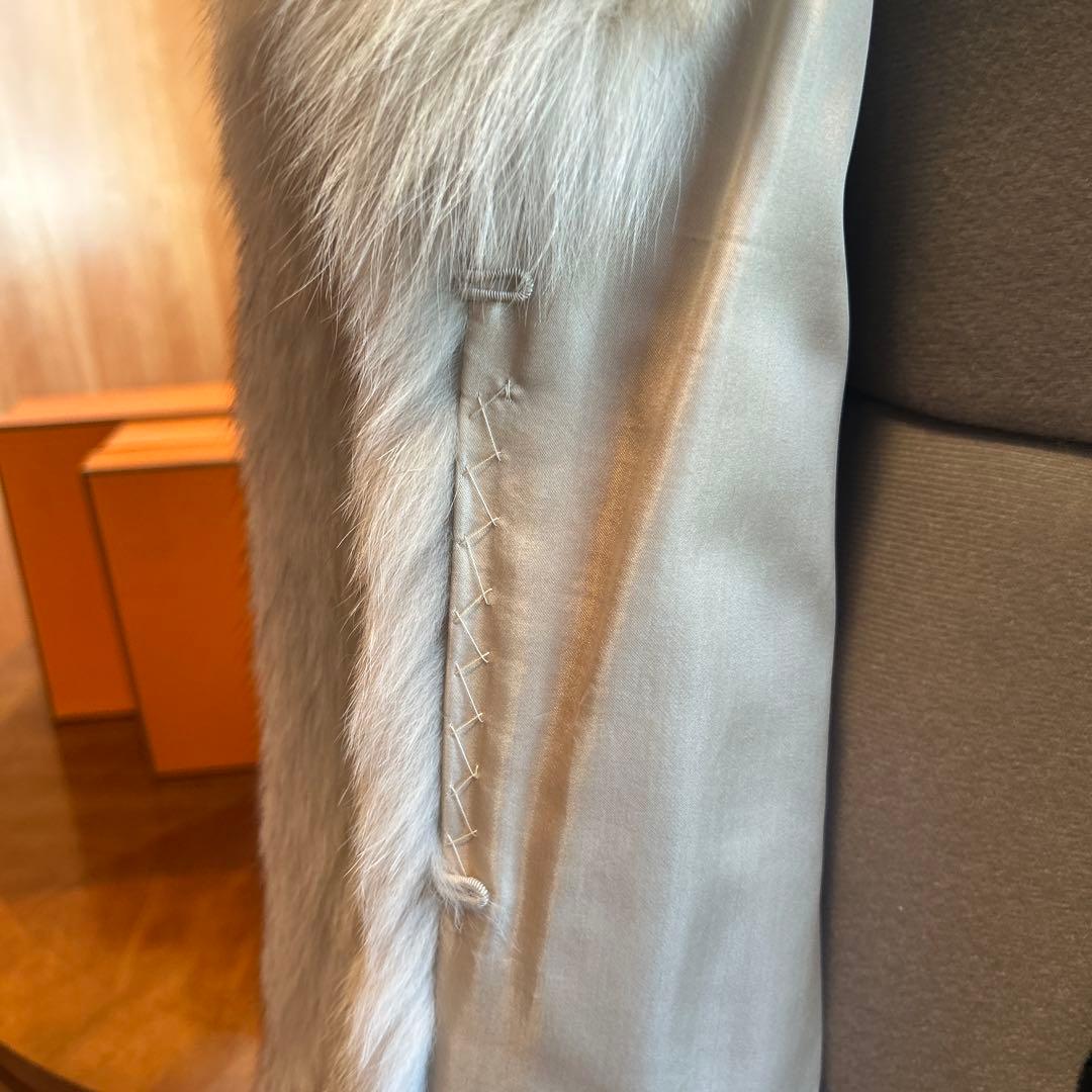 稀少◆HERMES エルメス　ミンクロングコート　毛皮　ヴィンテージ