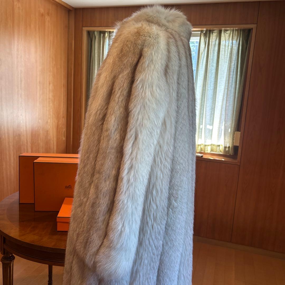稀少◆HERMES エルメス　ミンクロングコート　毛皮　ヴィンテージ