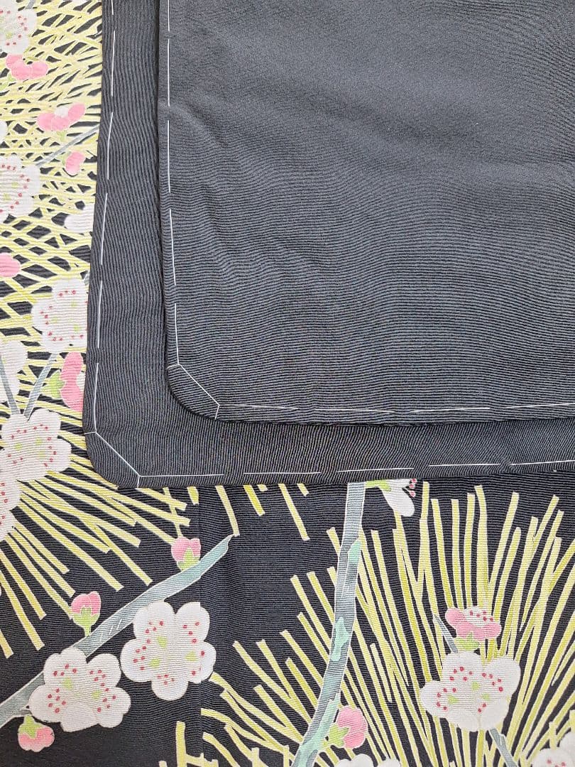 着物リメイクワンピース3656