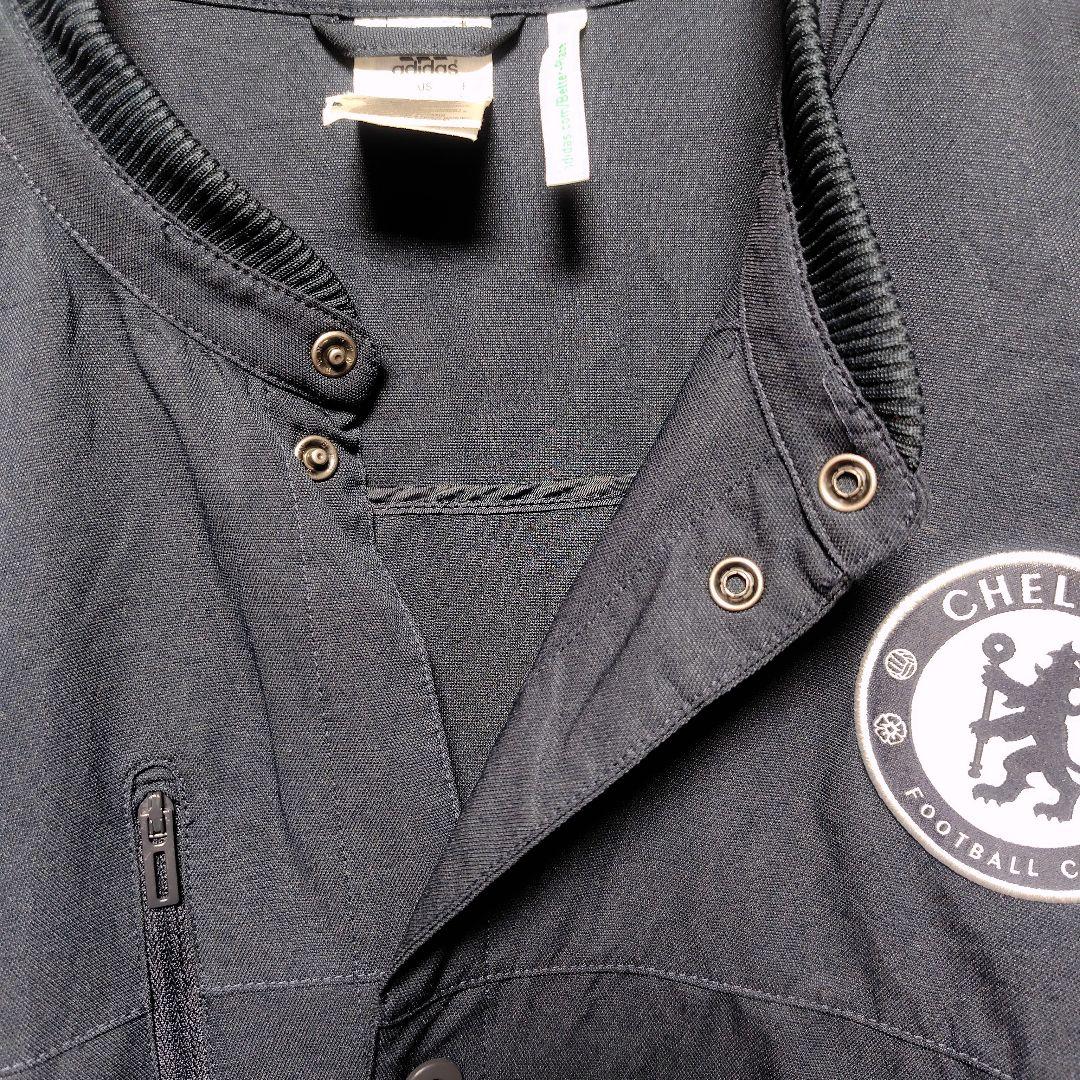 adidas 2XLサイズ チェルシーロゴ入りジャケット ネイビー色 US古着
