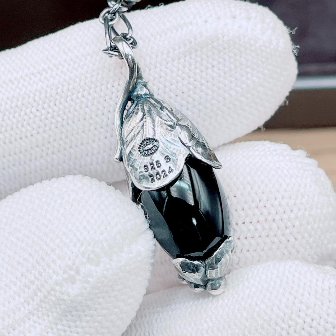 ◇ジョージジェンセン◇ 2024 ネックレス ヘリテージ 11.8g オニキス