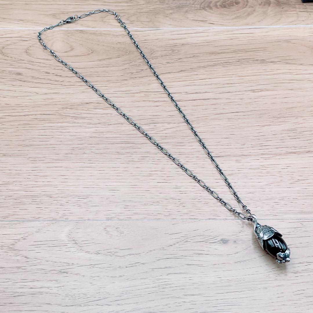 ◇ジョージジェンセン◇ 2024 ネックレス ヘリテージ 11.8g オニキス