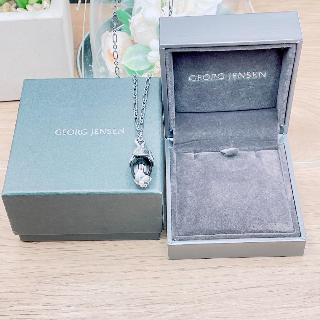 ◇ジョージジェンセン◇ 2024 ネックレス ヘリテージ 11.8g オニキス