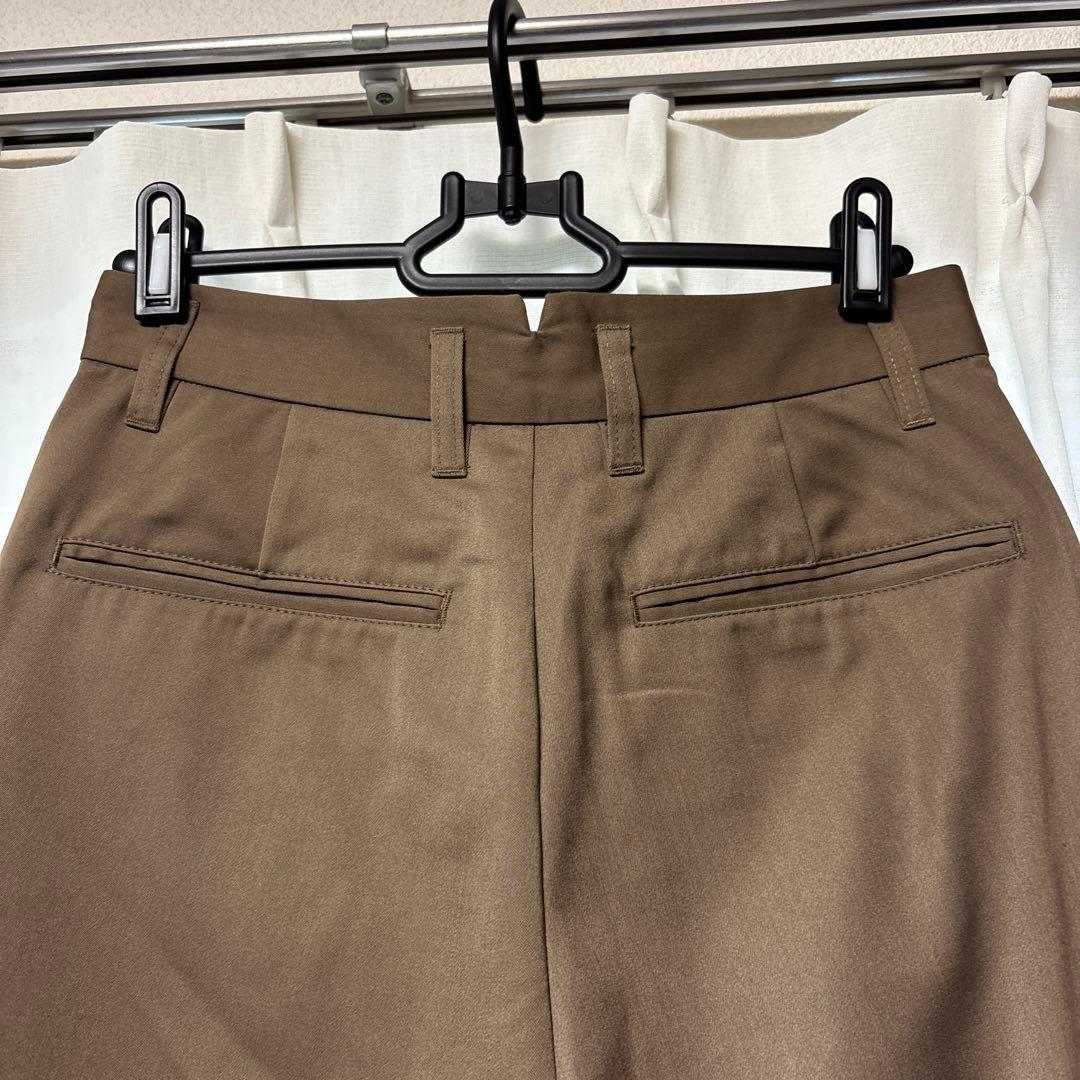 grancy チュール レイヤードデザイン スラックス　ベージュ