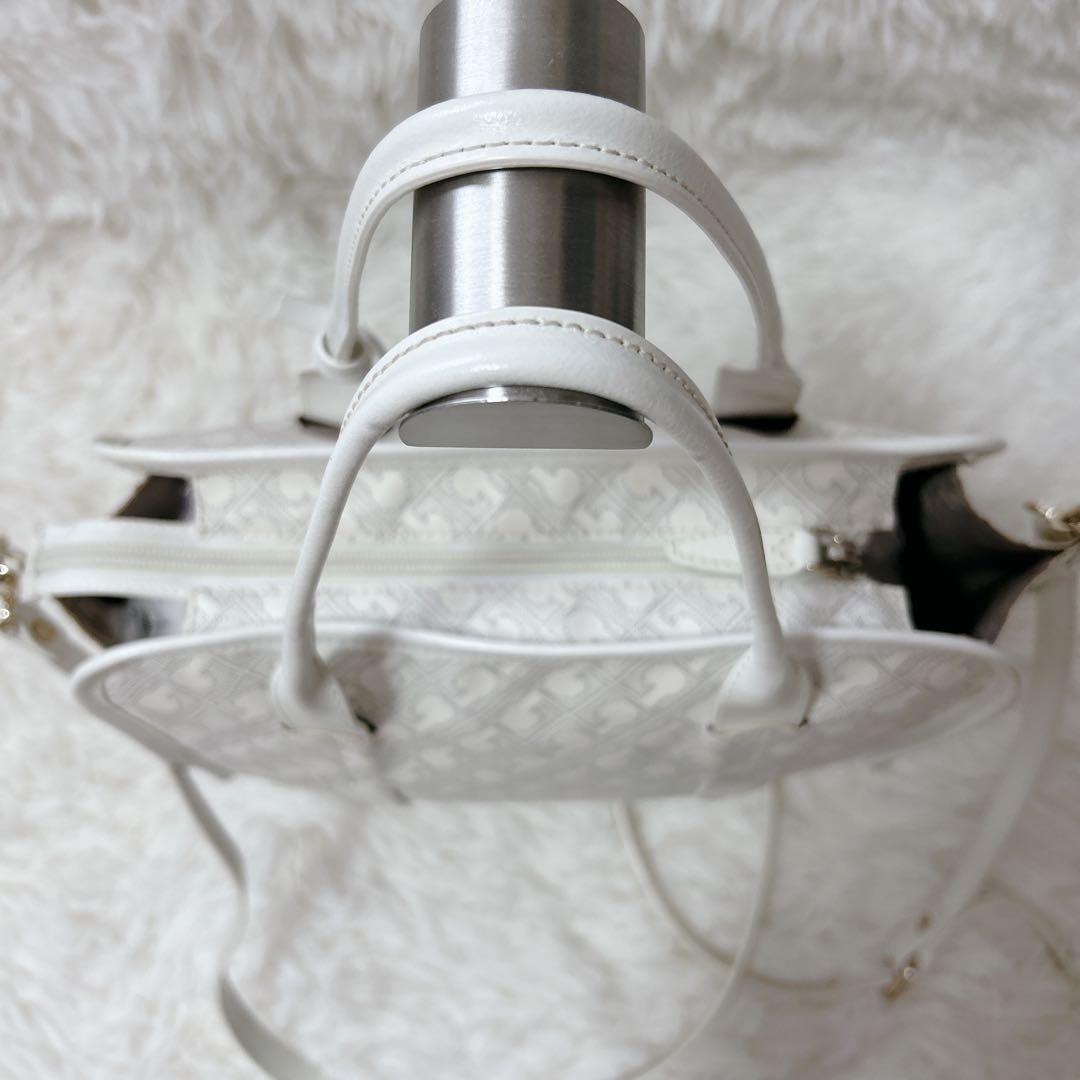 GHERARDINI ゲラルディーニ 2way ハンドバッグ ソフティ 総柄 白