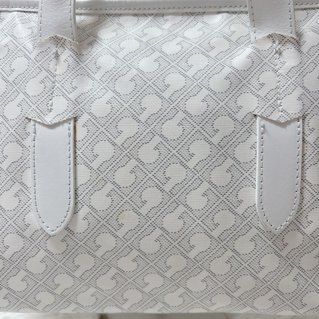 GHERARDINI ゲラルディーニ 2way ハンドバッグ ソフティ 総柄 白