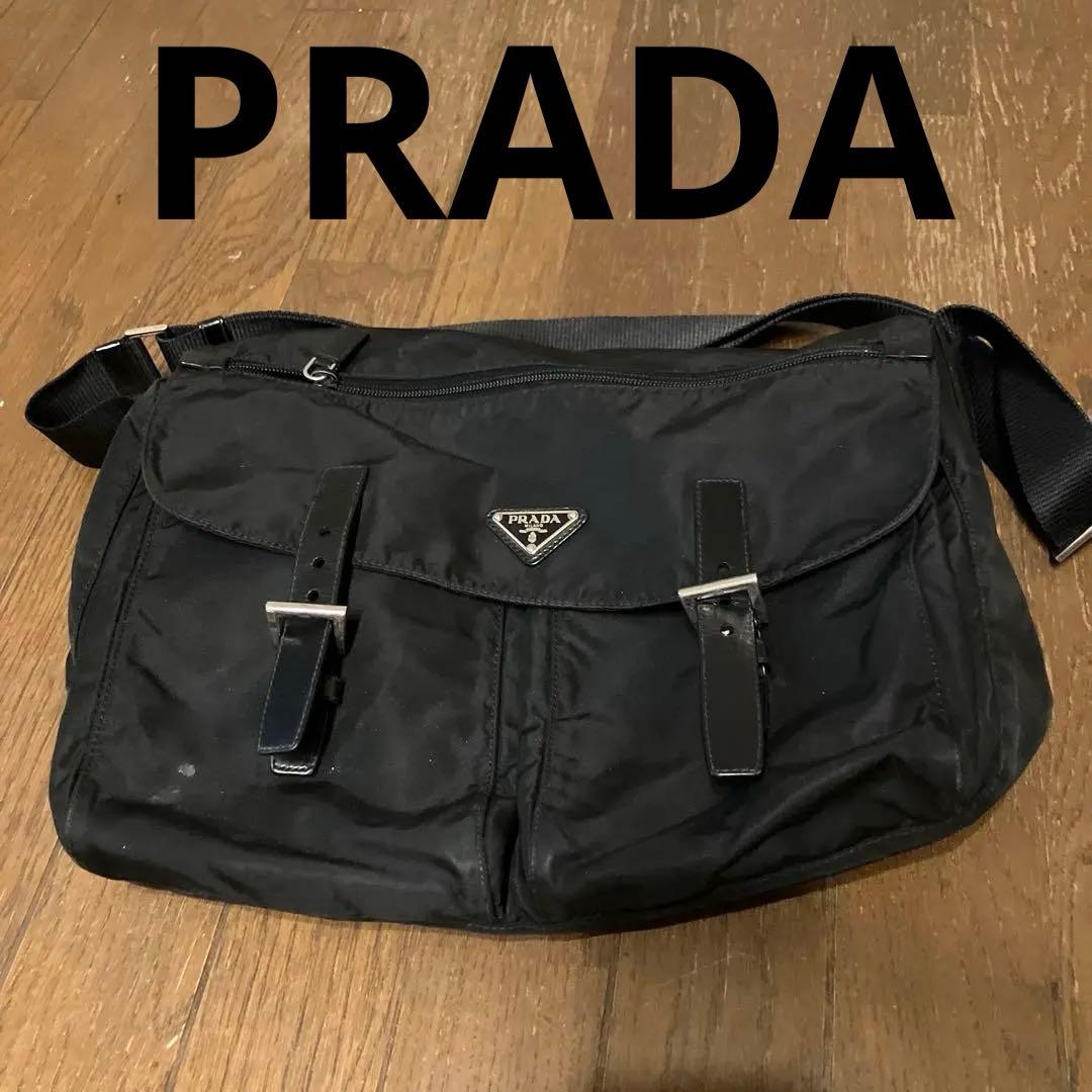断*!様 PRADA ブラック ショルダーバッグ