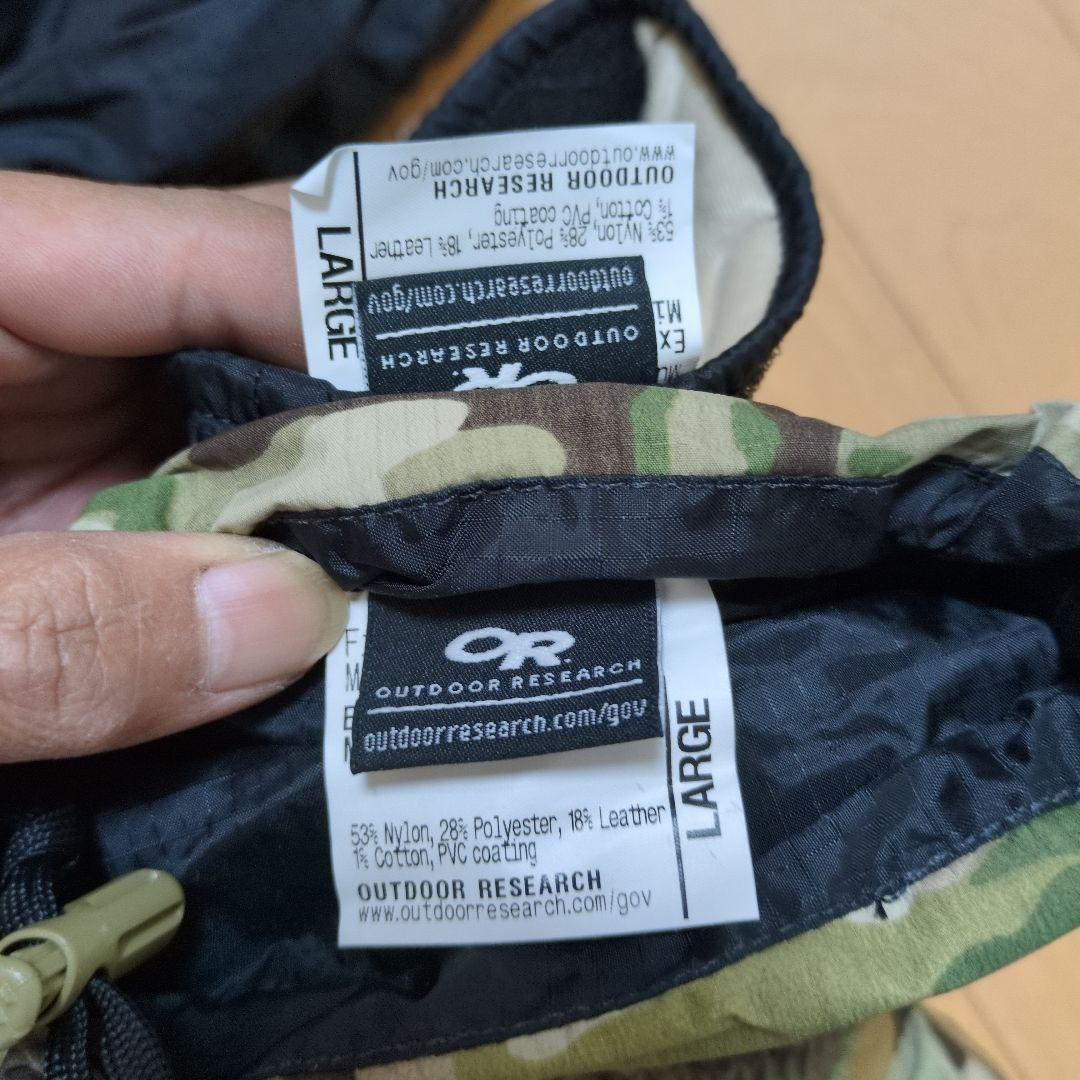 OR 迷彩 ミトン グローブ　アウトドアリサーチ マルチカム