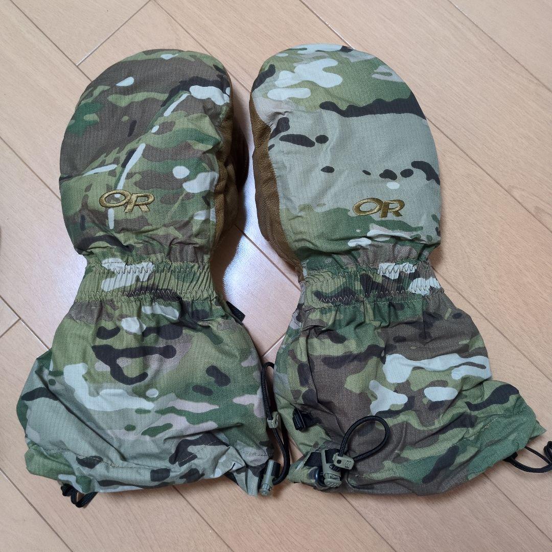 OR 迷彩 ミトン グローブ　アウトドアリサーチ マルチカム