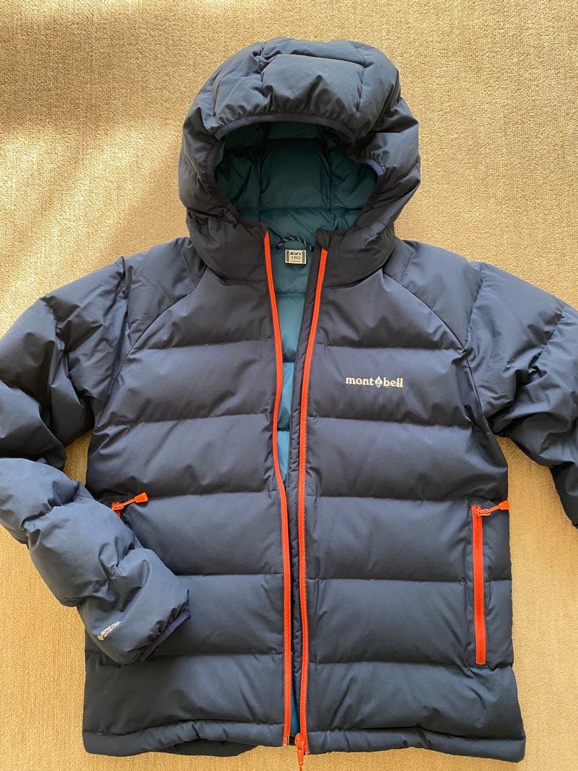 mont-bell キッズダウンジャケット ネイビー 160