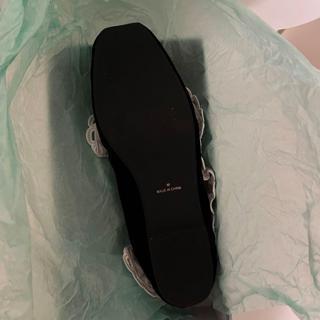 バレエ bibiy B. LACE BALLERINAS BLACK