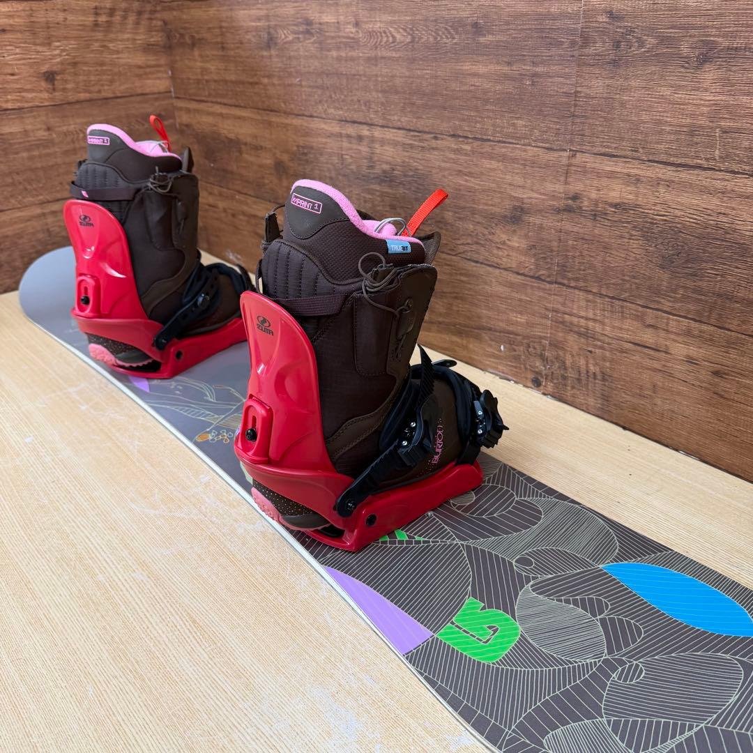 美品　BURTON ZUMA 初心者オススメ レディース　スノーボード3点セット