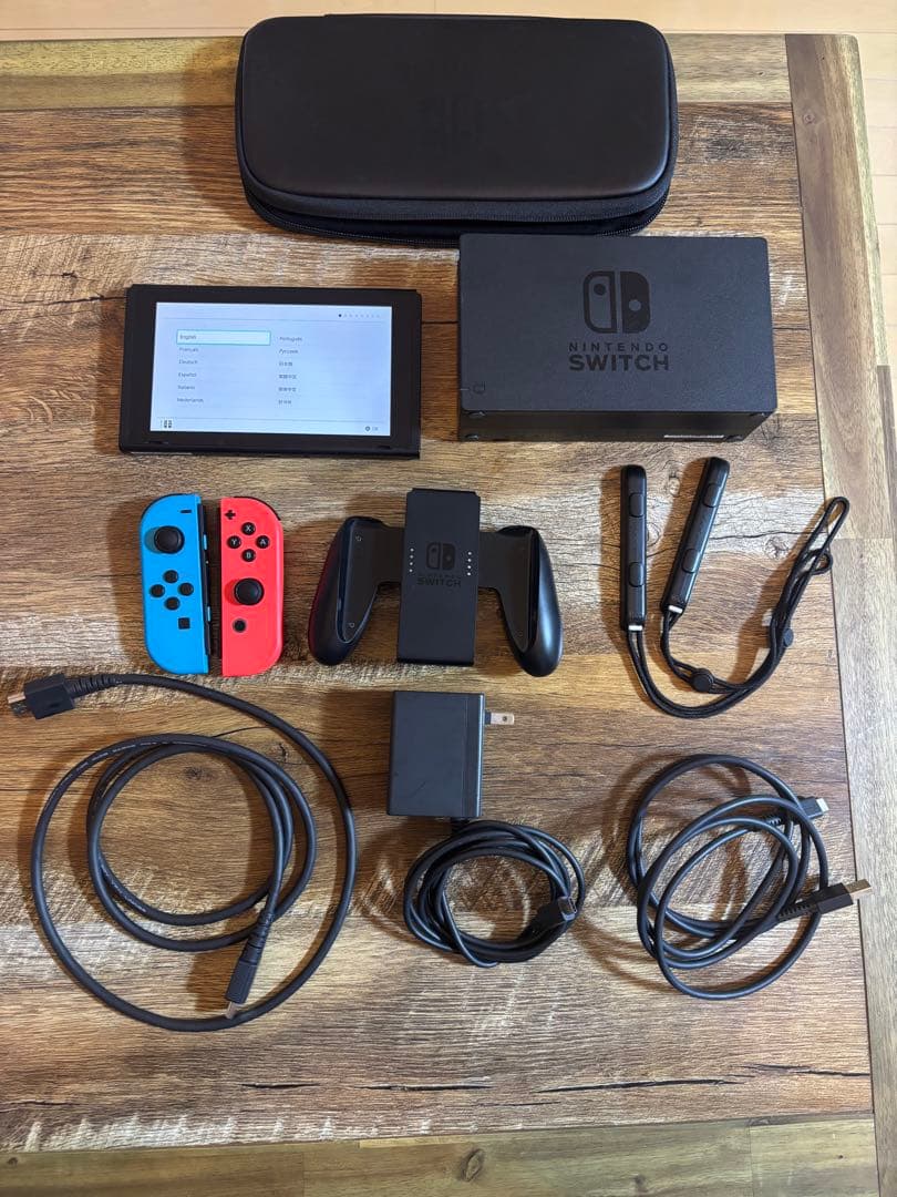 Nintendo Switch 本体 ネオンレッド/ネオンブルー　箱付き