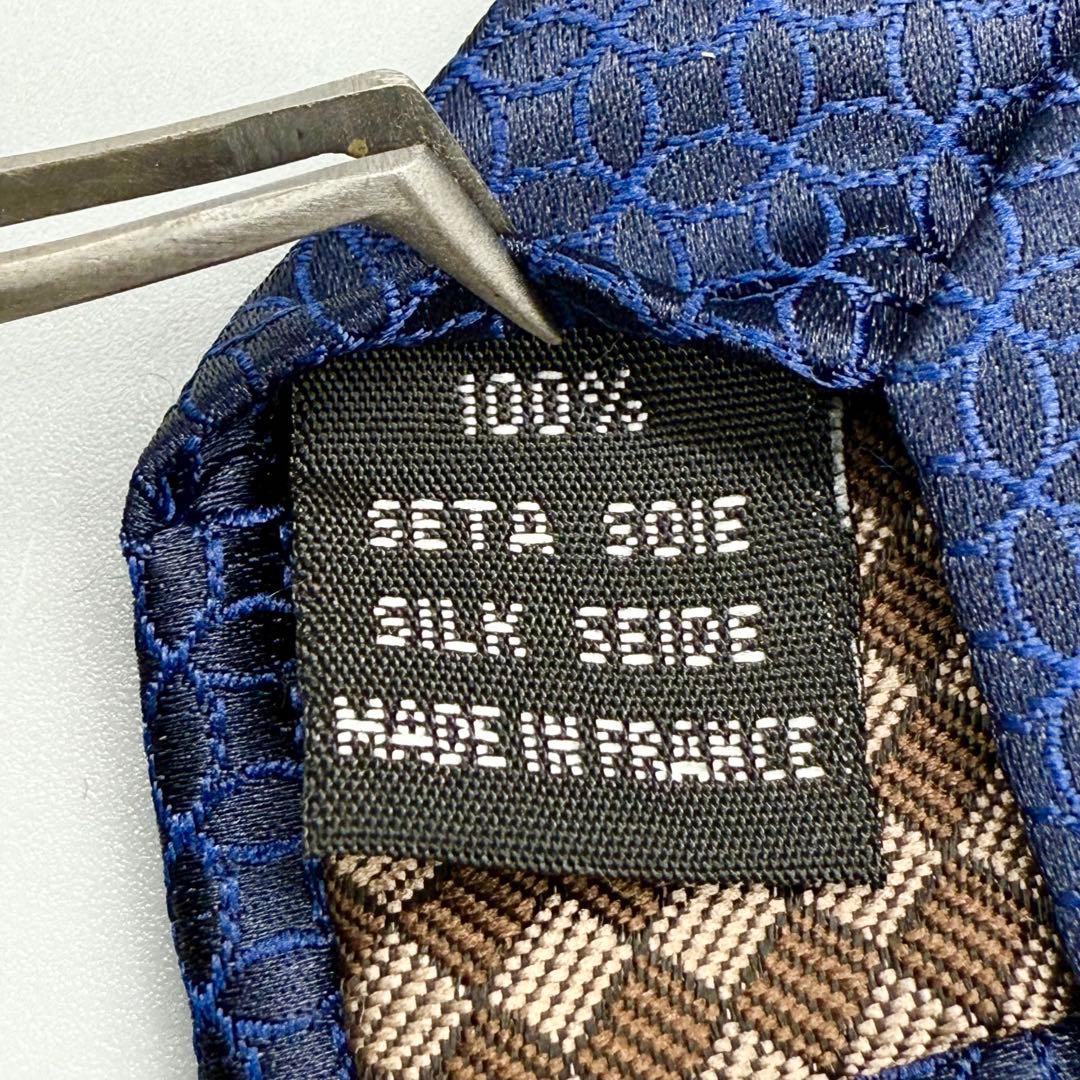 【極美品】ルイ ヴィトン ネクタイ モノグラム LVロゴ フラワー 総柄 光沢