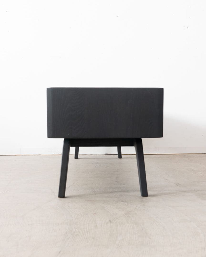 ELEGANCE テレビボード 1745 ホワイトアッシュ材 / Black