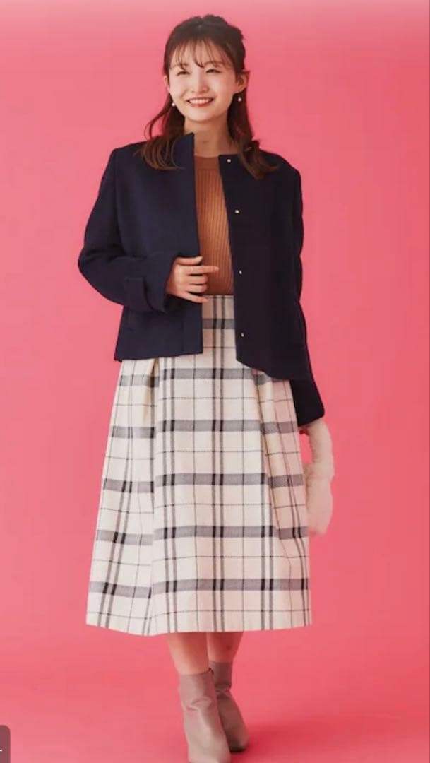 【新品】index ノーカラーショートコート