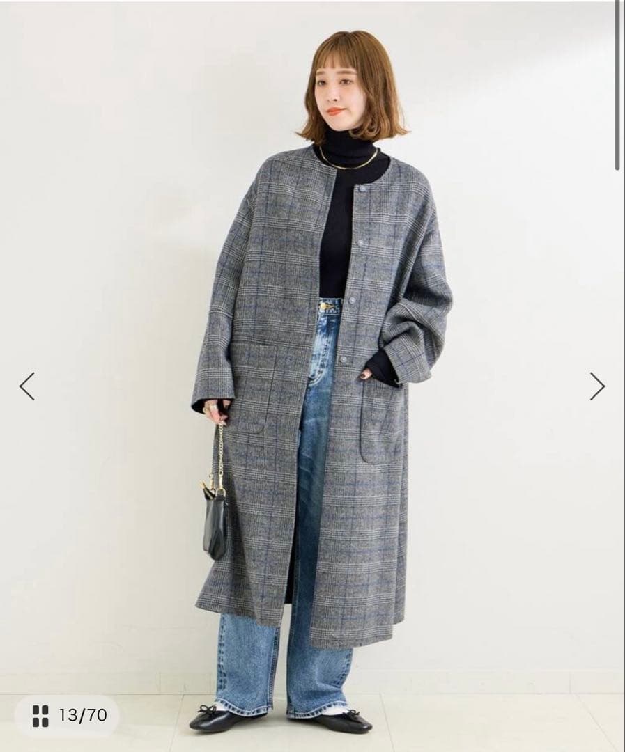 B.C STOCK S120ブレンドリバーシブルコート 黒S