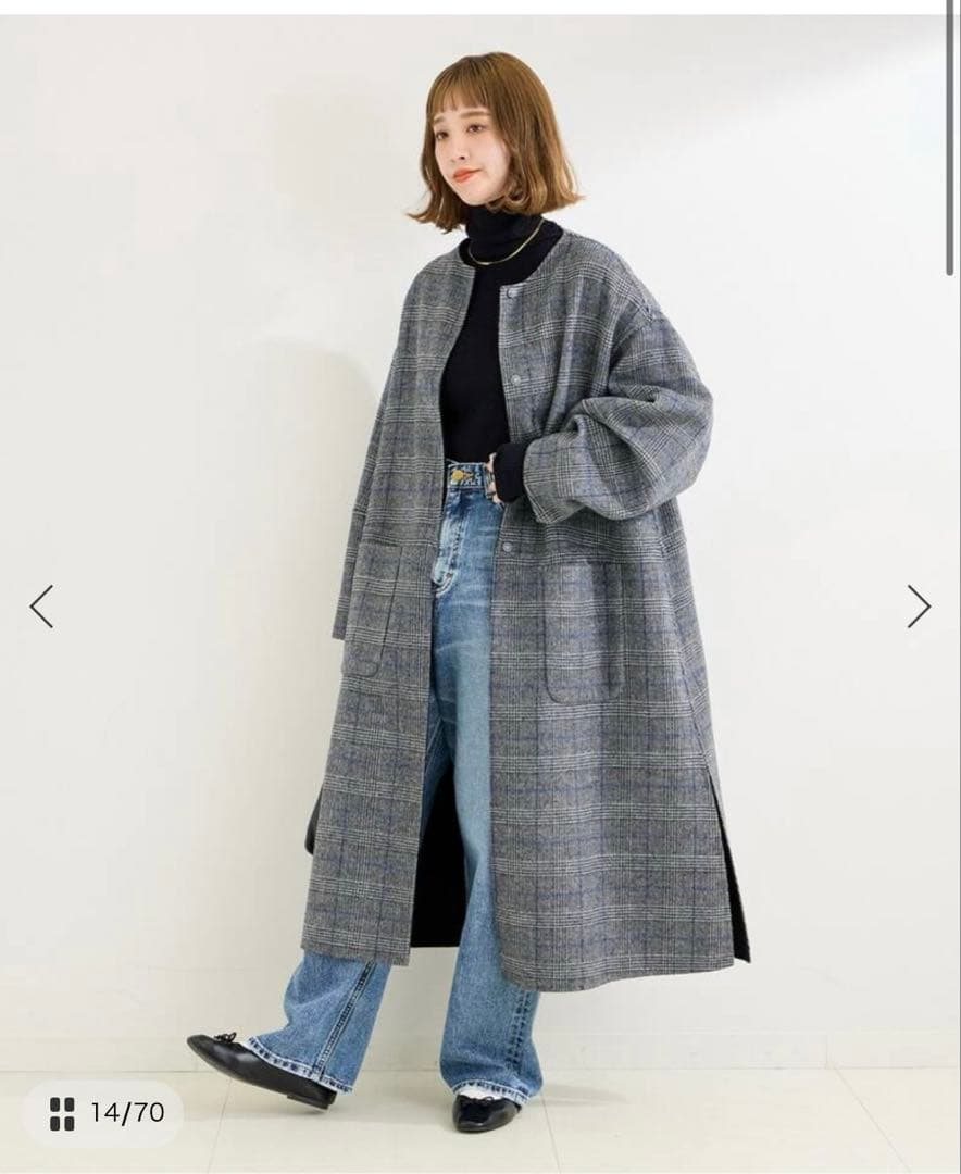 B.C STOCK S120ブレンドリバーシブルコート 黒S