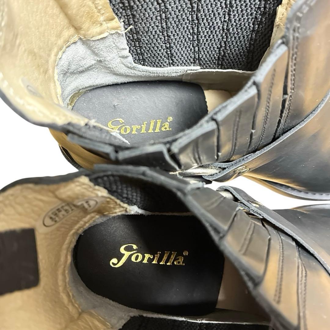 GORILLA ゴリラ サイドゴアリングブーツ スクエア BLK