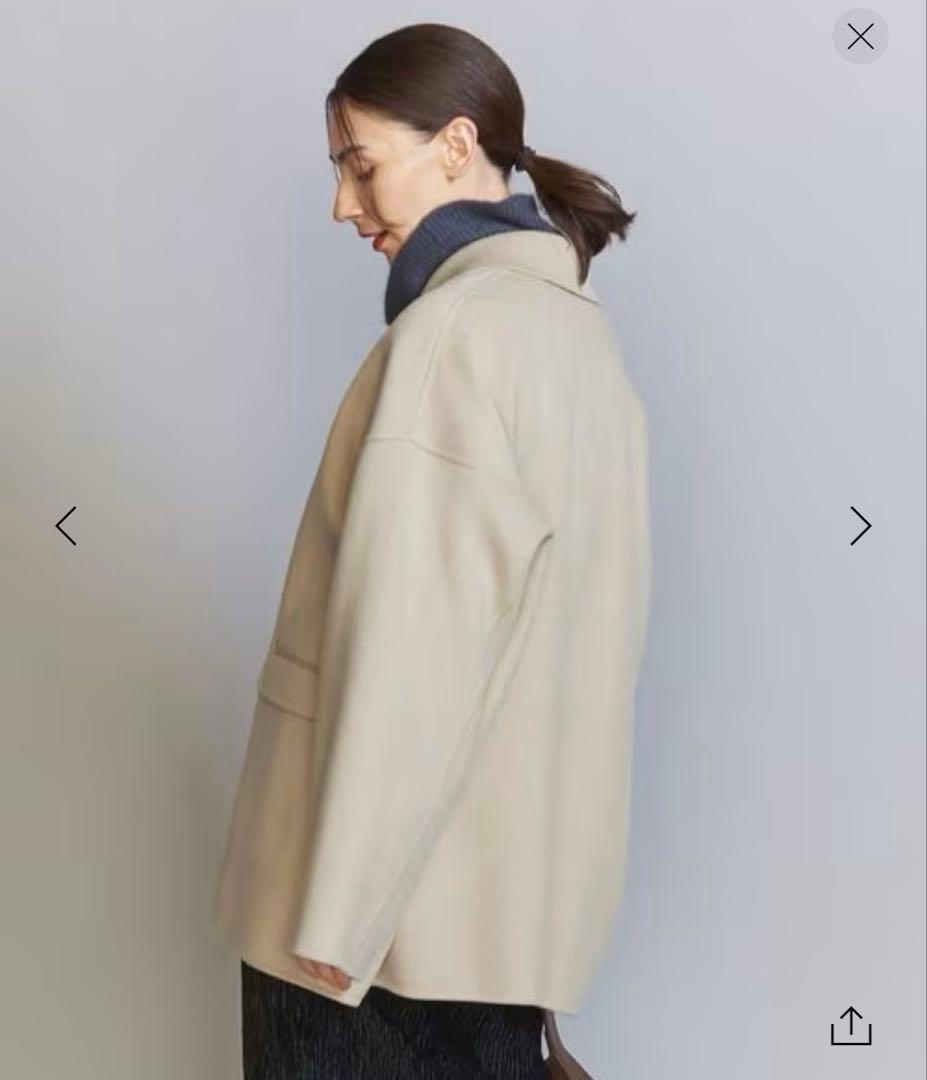 BEAUTY&YOUTHリバー テーラード ミドルコートXS