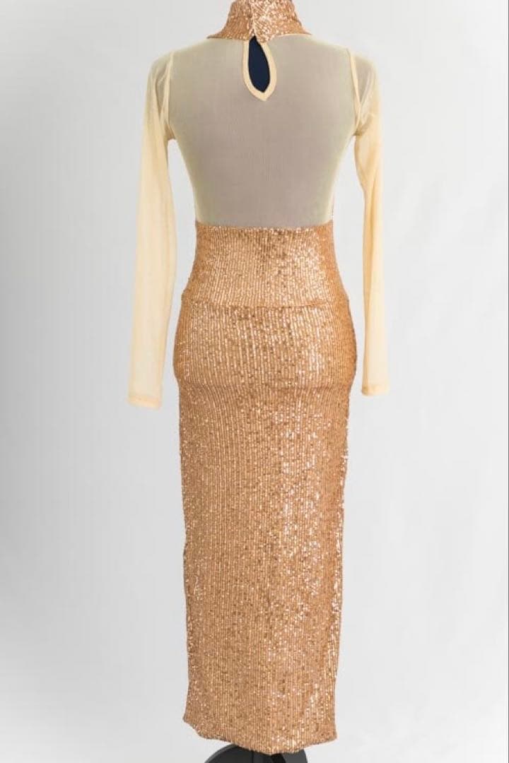 ゴールド系⭐︎アルゼンチンタンゴ衣装｜社交ダンス｜ステージ新品未使用・送料無料