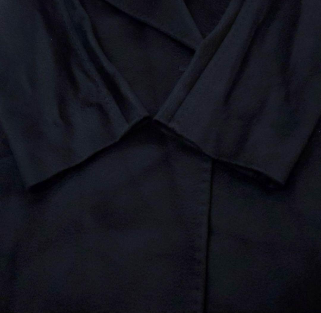 極美品✨ウィークエンドマックスマーラ カシミヤ混 ロングコート ブラック