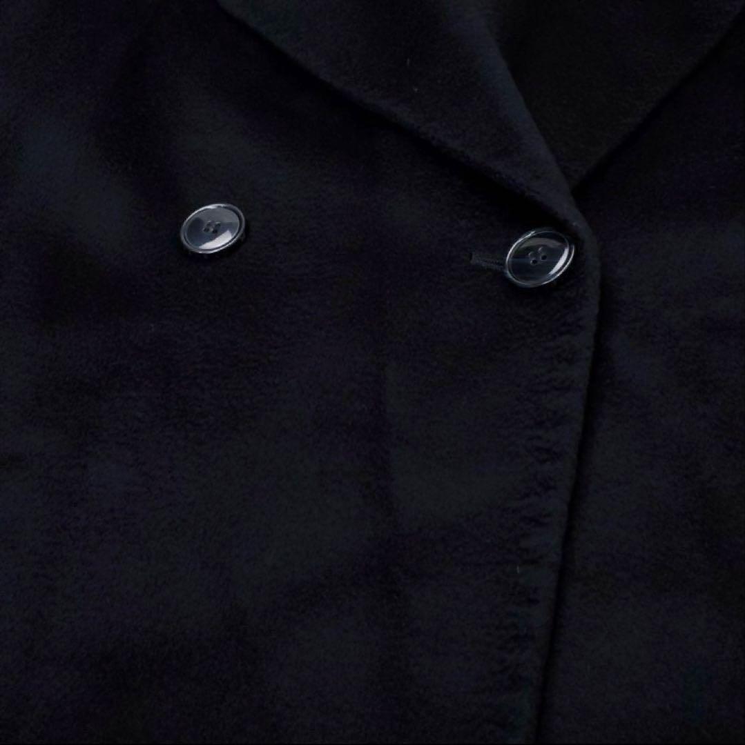 極美品✨ウィークエンドマックスマーラ カシミヤ混 ロングコート ブラック