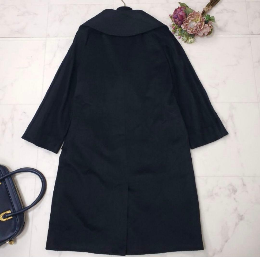 極美品✨ウィークエンドマックスマーラ カシミヤ混 ロングコート ブラック