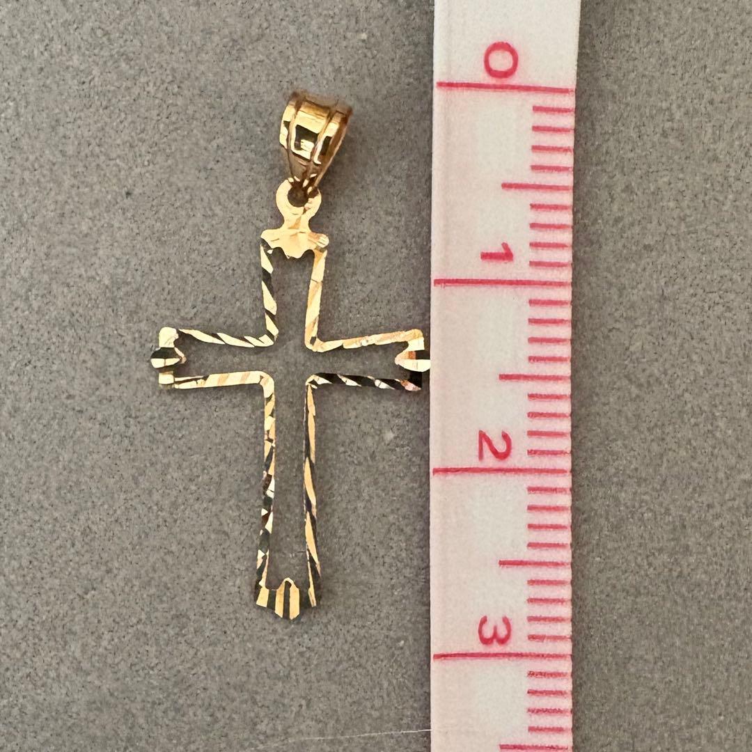 k18YG クロスペンダントトップ