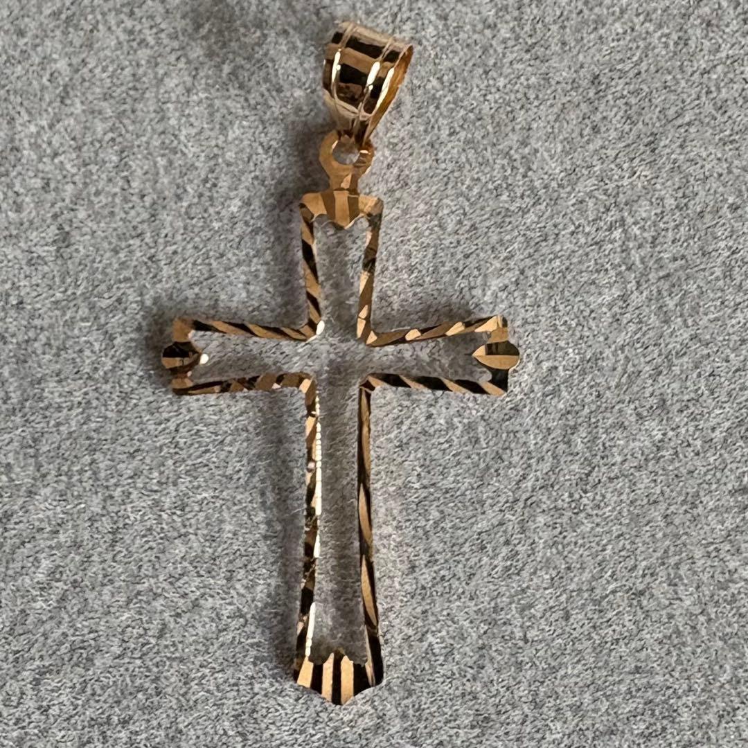 k18YG クロスペンダントトップ